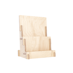 Soporte de exhibición giratorio de biblioteca de tarjetas de felicitación de libros de madera de pie multiusos para tiendas minoristas - Product Image 4