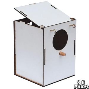 ลักซ์รังนกไม้สีขาว8ชิ้นลายสัตว์สำหรับทุกฤดูกาล - Product Image 5