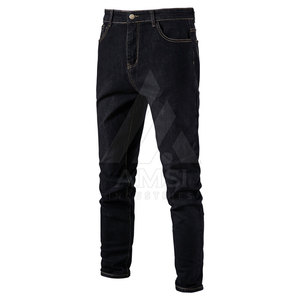 Jean pour hommes, avec fermeture éclair avant, de bonne qualité - Product Image 1