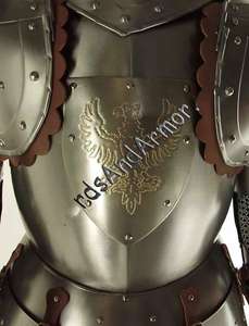 Medieval <b>Full</b> <b>Suit</b> of Armor Reenactment Collectibles <b>Full</b> <b>Body</b> <b>Suit</b> 6 Feet <b>Full</b> Armor With Stand - Product Image 2