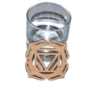 Sous-verre en pierre d'agate Chakra Racine |   Fournisseur en gros de décoration Feng Shui pour la maison - Product Image 1