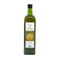 Huile d'olive extra vierge espagnole de première pression à froid, 1L, en bouteille de verre, pour l'assaisonnement et la cuisine