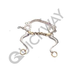 Brocas de piel de serpiente trenzada, con cadena curva - Product Image 6