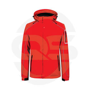 Chaqueta cortavientos de invierno a la moda para hombre, piel de oveja barato con forro polar interior de talla grande, diseño de punto impermeable y transpirable - Product Image 2