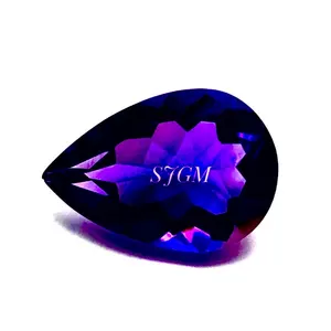 “5X7mm梨切天然非洲紫水晶” 批发工厂价格高品质多面松散宝石每件 | 对 |
