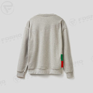 High Quality Plain Customize Graphic Print Crewneck <b>Sweatshirt</b> Unisex Custom Pullover Mens Fashion Plain <b>Grey</b> Hoodies - Product Image 5