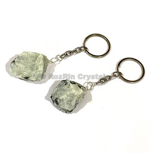 เรนโบว์มูนสโตนธรรมชาติหยาบพวงกุญแจ - Product Image 1