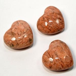 Piedra lunar de melocotón natural Corazón hinchado Cristal de piedra preciosa hecho a mano para la curación y el amor propio - Product Image 5