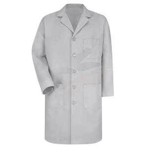 Bata de laboratorio de punto unisex personalizada con logotipo para invierno y verano Uniformes de médico unisex Nombre de producción OEM - Product Image 4