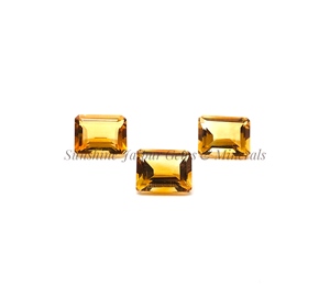 "8X10mm แปดเหลี่ยมตัดธรรมชาติซิทริน" ขายส่งราคาโรงงานที่มีคุณภาพสูงเพชรพลอยหลวมกะรัตต่อกะรัต | ธรรมชาติซิทริน - Product Image 1