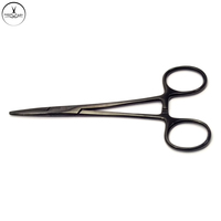 Qualité professionnelle 12.5CM Noir En Acier Inoxydable Instrument De Beauté Outils De Soins Personnels Corps Droit Pince Moustique Piercing