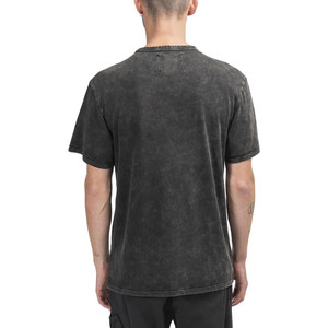 เสื้อยืด100% ฮิปฮอปผ้าฝ้ายซักกรดสำหรับผู้ชายเสื้อยืดสีดำสำหรับผู้ชายกำหนดเอง - Product Image 3