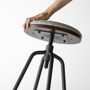 Giratorio bajo Silla de Bar moderno taburetes con comodidad cojín del asiento - Product Image 4