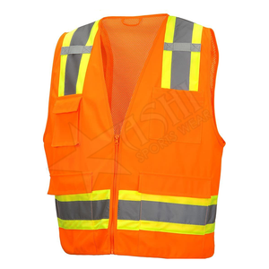 เสื้อกั๊กแจ็กเก็ตแนวยุทธวิธีมองเห็นได้ชัดเจนพร้อมกระเป๋าอเนกประสงค์สะท้อนแสงฟลูออเรสเซนต์ - Product Image 2