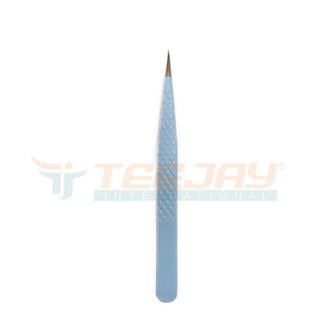 Nuevo mar azul polvo recto recubierto de extensión de pestañas pinzas de agarre belleza herramientas de maquillaje pestañas de mano probado - Product Image 4