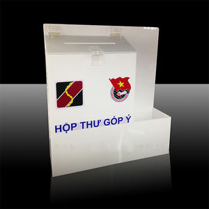 Wholesale Custom Cube <b>Clear</b> Acrylic Compartment <b>Display</b> <b>Box</b> - Product Image 1