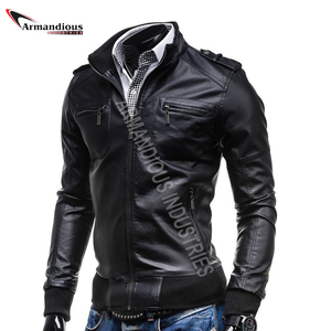 Wholesale Windproof Comfortable <b>Leather</b> <b>Jacket</b> <b>Men</b> <b>Leather</b> <b>Jacket</b> - Product Image 5