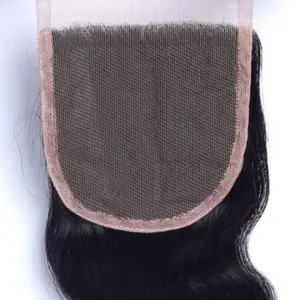 One donor manual making lace closure with hair bundles.100% Unprocessed hair weaving