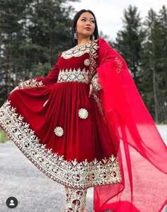 เดรส Kuchi แนววินเทจชนเผ่า,เดรสโคจิหลากสีแบบดั้งเดิมของงานปาร์ตี้อัฟกานิสถาน/ปากีสถาน - Product Image 2