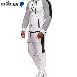 Custom Logo Unisex Jogging Set Full Zip up Breathable Quick Dry <b>Knee</b>-Length Tracksuits with Custom Design Plus Size XL Size - Product Image 2