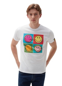 Camiseta de algodón elástica con cuello en V para hombre, camiseta lisa con cuello redondo - Product Image 3