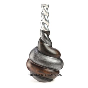 Florero de textura martillada de Color plateado, jarrón de decoración de Metal de aluminio para el hogar, dormitorio, sala de estar, restaurante - Product Image 3