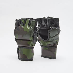 Guantes de Kick Boxing MMA de cuero PU de alta calidad para adultos logotipo personalizado transpirable diseño hueco tallado impermeable tamaños 12oz - Product Image 2