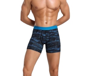 Ropa interior transpirable con logotipo personalizado para hombre al por mayor, calzoncillos bóxer de nuevo diseño con tela tejida con estampado de LICRA de talla real - Product Image 2