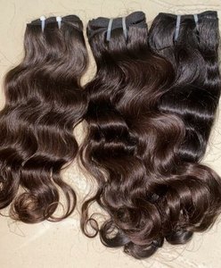 Extensions de cheveux indiens vierges non traités - Ondulations naturelles et ondulations profondes lâches, Remy, doux - Product Image 2