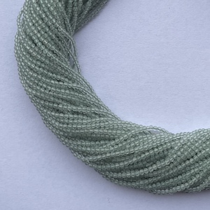 2mm 3mm 4mm Natural Micro verde amatista piedra facetada piedra preciosa cuentas semipreciosas hilo fabricación de joyas proveedor tienda en línea - Product Image 3