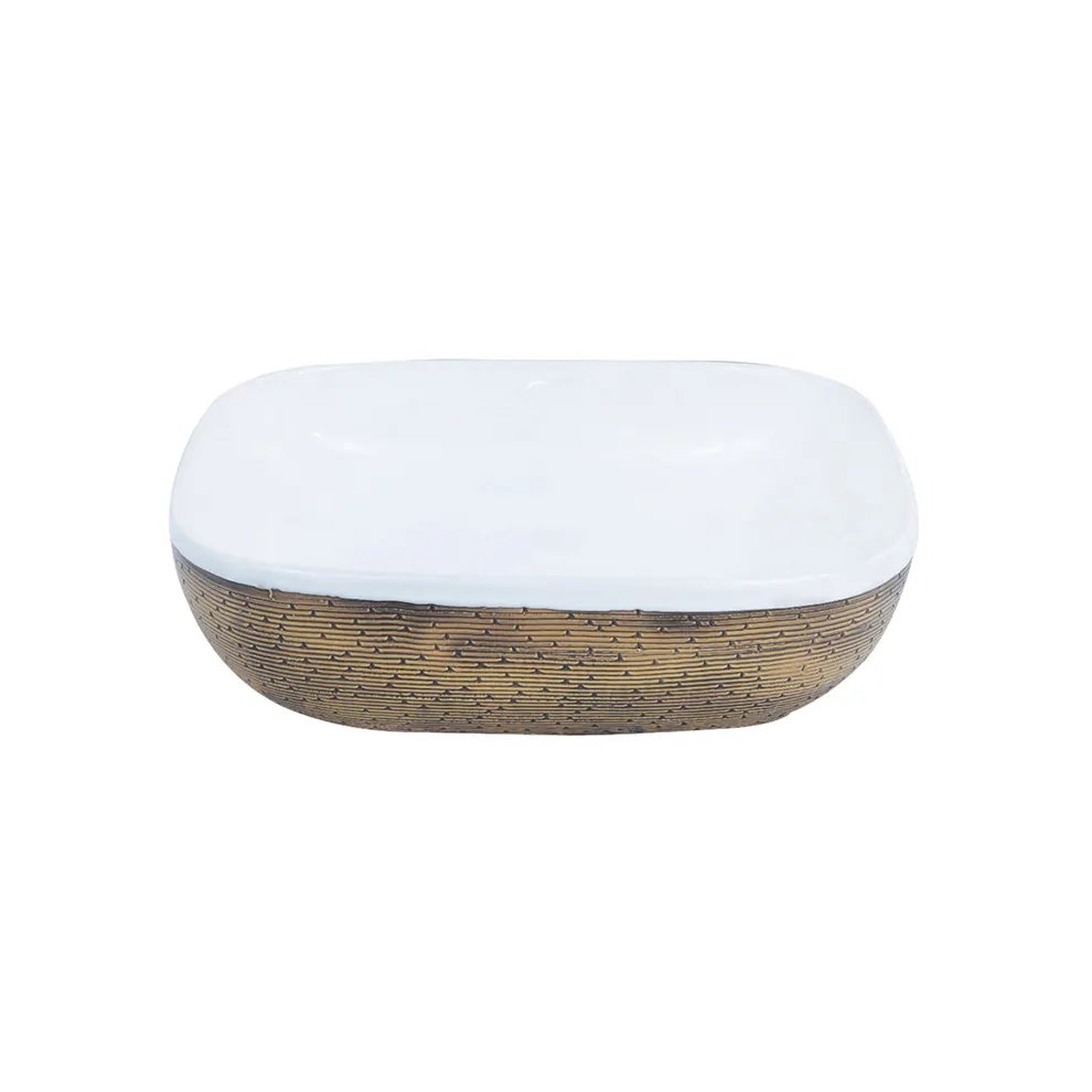 Bathroom Use Round Shape Ceramic Designer Table Top Wash Basin