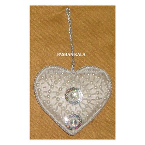 Adorno Navideño Colgante de Corazón Blanco - Product Image 1
