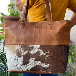 Bolso de mano de cuero de grano completo, bandolera de piel de vaca - Product Image 2