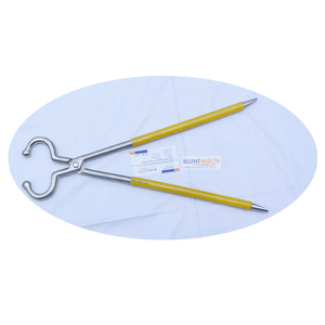 Porte-bouledogue vétérinaire réutilisable de haute qualité, manche long en acier inoxydable 44 cm, poignée en plastique, laisse pour bétail, porte-museau pour bovins - Product Image 6