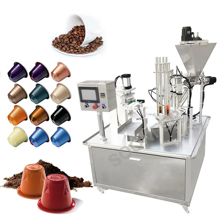 Machine de remplissage et d'emballage automatique pour capsules de café nespresso, appareil pour réaliser des tasses instantanées