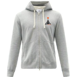 Sweatshirts à capuche avec logo personnalisé et fermeture éclair grande taille en coton pour hommes - Product Image 1