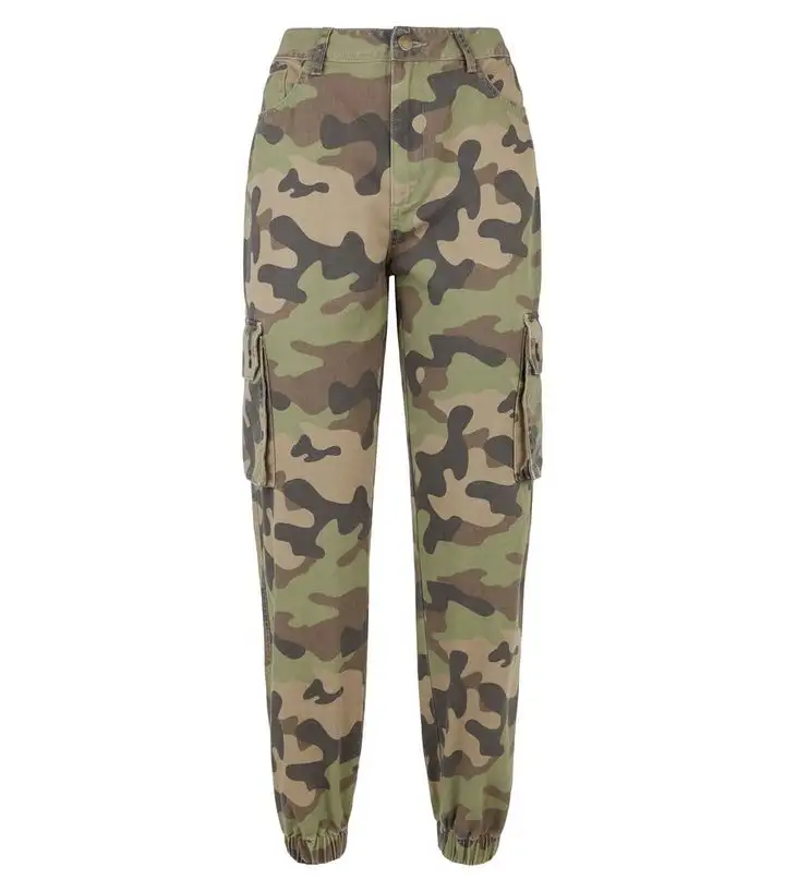 पुरुषों महिलाओं Workwear पैंट टवील 6 जेब कार्गो पैंट Camo जेब पैंट