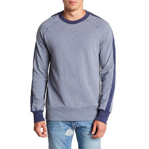 Vente en gros, haut de gamme, uni, 100% coton, Sweat-Shirt imprimé graphique, Logo brodé, pull-over pour hommes, Sweat-Shirt ras du cou - Product Image 5