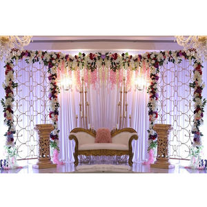 <b>Marvelous</b> Indian Wedding Candle <b>Wall</b> Backdrop Affordable Wedding Stage Candle <b>Walls</b> Indian Wedding Reception Candle <b>Light</b> Decor - Product Image 1