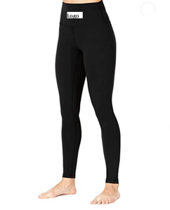 Mallas de entrenamiento para mujer, pantalones de Yoga de cintura alta a prueba de sentadillas, estiramiento de 4 vías, compresión suave por encima del vientre - Product Image 1