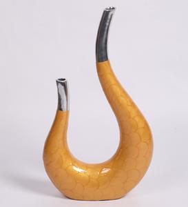 Brown Flower Big Corner Aluminum <b>Vase</b> For Usage Home Hotel Restaurant Wedding Party Occasions Commercial Buyers <b>Vintage</b> Unique - Product Image 6