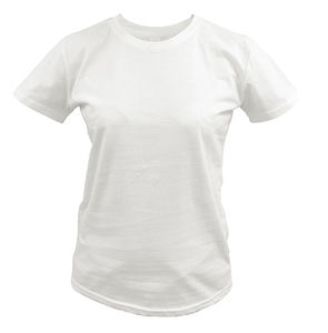 Ustom-Camisa blanca con estampado de logo para mujer, Lisa Camisa ajustada con cuello redondo 100% - Product Image 6