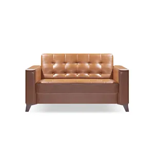 Alibaba Prijs Sofa Leer Echt Bruin Lederen Sofa Set Living Lederen Kantoor Sofa Ontwerp Kantoor