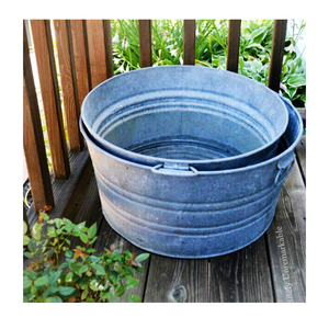 Macetas y Jardineras Decorativas de Metal Galvanizado para Jardín, de Alta Calidad, al por Mayor, con Impresión Personalizada - Product Image 1