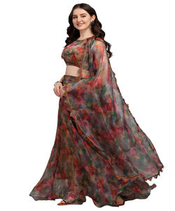 Heavy última Georgette bordado secuencia trabajo lehenga choli con dupatta recepción desgaste precio al por mayor Ropa Étnica - Product Image 2