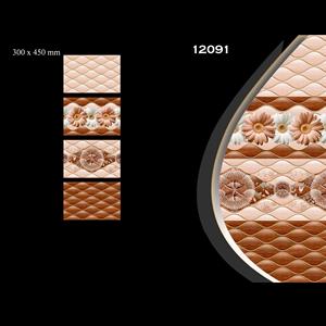 Azulejos decorativos de pared esmaltados rústicos de cerámica estilo inyección de tinta 30x45cm - Product Image 3