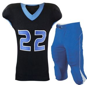 Conjunto de Uniforme de Fútbol Americano Juvenil Personalizado, Camiseta y Pantalón de Poliéster con Estampado por Sublimación y Serigrafía, Ropa Deportiva en Blanco - Product Image 2