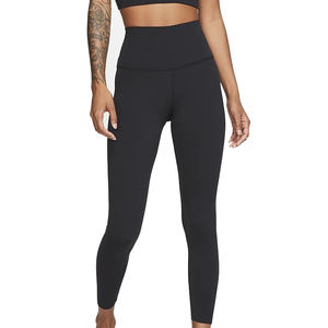 Pantalon de yoga taille haute avec logo personnalisé leggings de fitness en nylon respirant pour femmes contrôle du ventre portable pour la salle de sport en hiver - Product Image 6