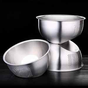 <b>Stainless</b> <b>Steel</b> Fry Basket / Kitchen <b>Colander</b> Magic Mesh Basket - Product Image 1