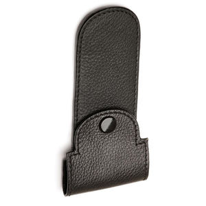 Étui à rasoir de sécurité fait main avec logo personnalisé Étui à outils en cuir noir - Product Image 4